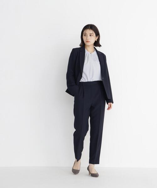 NATURAL BEAUTY BASIC(ナチュラルビューティーベーシック)の「ストレッチツイル SETUP テーパードパンツ(その他パンツ・レディース・ネイビー/ブラック・X-SMALL/SMALL/MEDIUM/LARGE)」の18枚目の写真