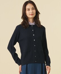 【人気定番アイテム】KNIT BASIC クルーネック カーディガン