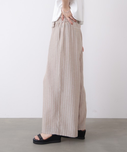 Bou Jeloud（ブージュルード）の「ラメストライプパンツ（その他パンツ・レディース・グレー/ベージュ・MEDIUM）」の6枚目の写真