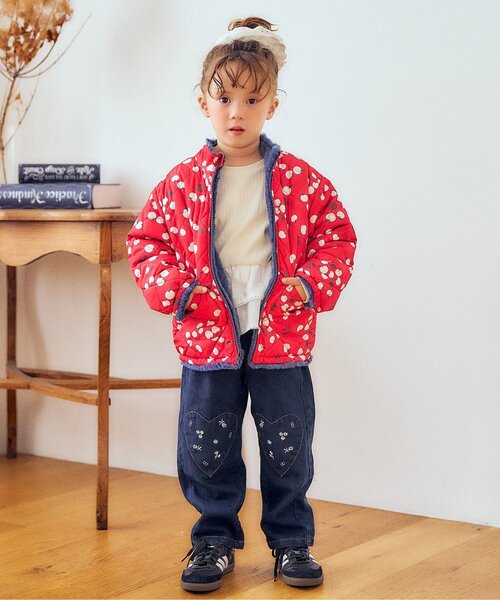 Boribon(ボリボン)の「裾フリルペプラムトップス(Tシャツ/カットソー・キッズ・ピンク/アイボリー/チャコール・80/90/120/100/110)」の15枚目の写真
