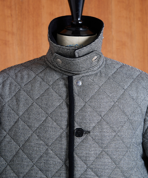 Mackintosh(マッキントッシュ)の「MACKINTOSH(マッキントッシュ) 別注 WAVERLY ”ハウンドトゥース”(その他アウター・メンズ・ブラック・40/38/36/34)」の2枚目の写真