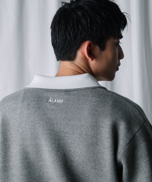 ALAND(エーランド)の「【UNISEX】ALAND×UMBRO/ジャガードニットポロ(ニット/セーター・レディース・ネイビー/ブラウン/グレー・SMALL/LARGE)」の11枚目の写真
