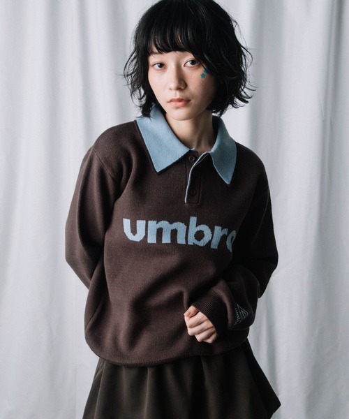 ALAND(エーランド)の「【UNISEX】ALAND×UMBRO/ジャガードニットポロ(ニット/セーター・レディース・ネイビー/ブラウン/グレー・SMALL/LARGE)」の18枚目の写真