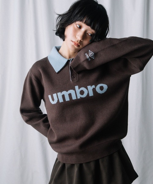ALAND(エーランド)の「【UNISEX】ALAND×UMBRO/ジャガードニットポロ(ニット/セーター・レディース・ネイビー/ブラウン/グレー・SMALL/LARGE)」の19枚目の写真