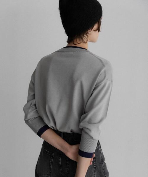 URBAN RESEARCH Sonny Label(アーバンリサーチサニーレーベル)の「アンチピリングバイカラーニット(ニット/セーター・レディース・グレー/ネイビー/ブラウン・FREE)」の19枚目の写真
