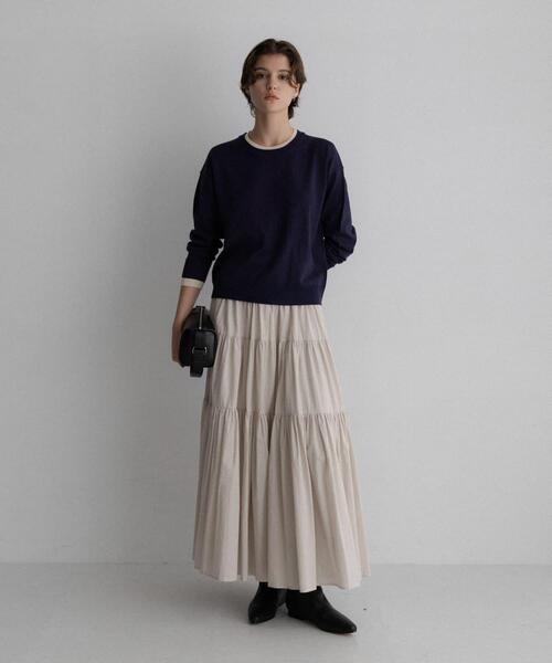 URBAN RESEARCH Sonny Label(アーバンリサーチサニーレーベル)の「アンチピリングバイカラーニット(ニット/セーター・レディース・グレー/ネイビー/ブラウン・FREE)」の8枚目の写真