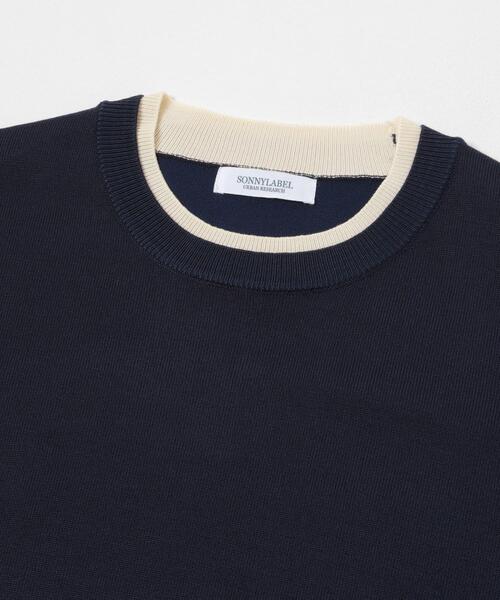 URBAN RESEARCH Sonny Label(アーバンリサーチサニーレーベル)の「アンチピリングバイカラーニット(ニット/セーター・レディース・グレー/ネイビー/ブラウン・FREE)」の11枚目の写真
