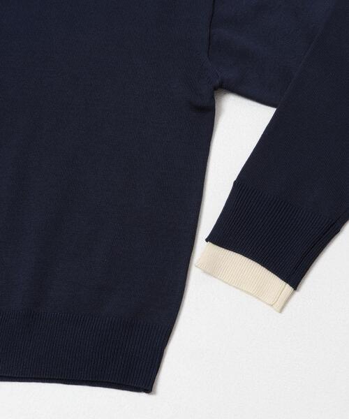 URBAN RESEARCH Sonny Label(アーバンリサーチサニーレーベル)の「アンチピリングバイカラーニット(ニット/セーター・レディース・グレー/ネイビー/ブラウン・FREE)」の12枚目の写真