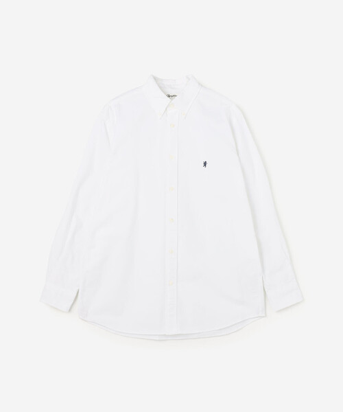 GYMPHLEX(ジムフレックス)の「Gymphlex | オックスフォード 長袖ボタンダウンシャツ SOLID MEN(シャツ/ブラウス・メンズ・ブルー/ホワイト・M/L/XL)」の2枚目の写真