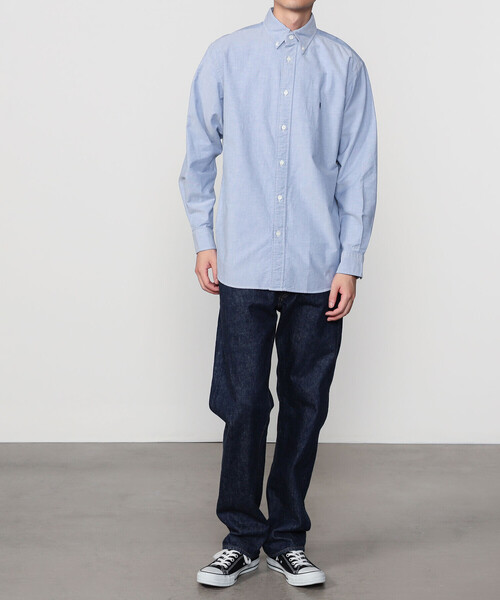 GYMPHLEX(ジムフレックス)の「Gymphlex | オックスフォード 長袖ボタンダウンシャツ SOLID MEN(シャツ/ブラウス・メンズ・ブルー/ホワイト・M/L/XL)」の11枚目の写真