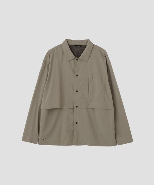 MARGARET HOWELL(マーガレットハウエル)の「RECYCLED TASLAN NYLON TAFFETA SHIRT(シャツ/ブラウス・メンズ・ベージュ系その他4/ネイビー系1・MEDIUM/LARGE/X-LARGE)」の7枚目の写真