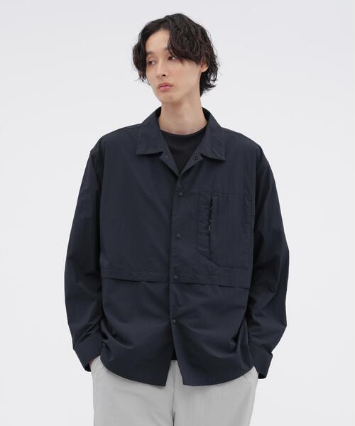 MARGARET HOWELL(マーガレットハウエル)の「RECYCLED TASLAN NYLON TAFFETA SHIRT(シャツ/ブラウス・メンズ・ベージュ系その他4/ネイビー系1・MEDIUM/LARGE/X-LARGE)」の12枚目の写真