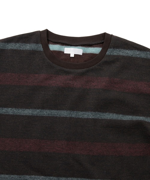 thisisneverthat(ディスイズネバーザット)の「Brushed Striped L/S Tee(Tシャツ/カットソー・メンズ・ブラウン/ピンク/オリーブ・XL/L/M/S)」の4枚目の写真