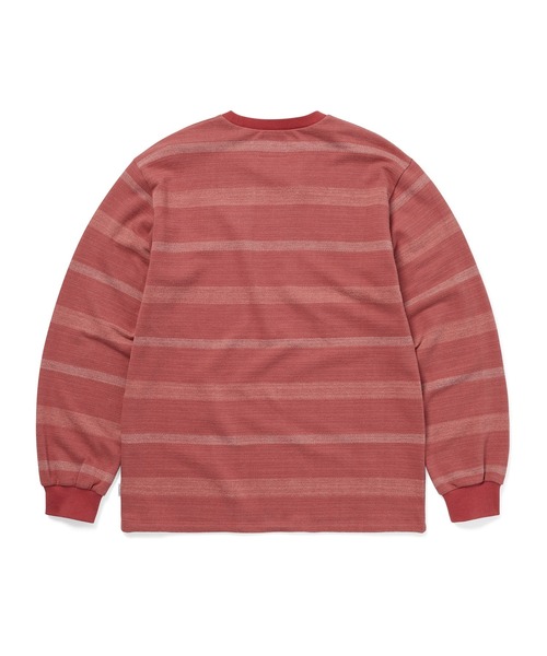 thisisneverthat(ディスイズネバーザット)の「Brushed Striped L/S Tee(Tシャツ/カットソー・メンズ・ブラウン/ピンク/オリーブ・XL/L/M/S)」の12枚目の写真