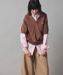 ピグメント ニット ポロ シャツ AT THE TRNK