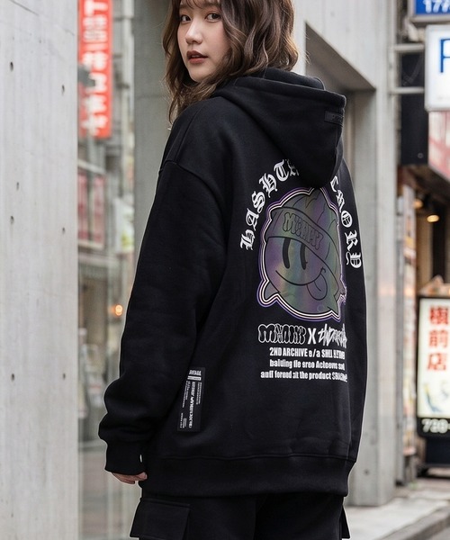 #MEMORY(メモリー)の「【MEMORY × 2ND ARCHIVE】別注 オーバーサイズ プルパーカー(パーカー・メンズ・ブラック/チャコールグレー/ホワイト系・FREE)」の6枚目の写真