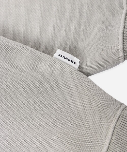 Saturdays NYC（サタデーズ ニューヨークシティ ）の「K.K Pullover Sweatshirt（スウェット・メンズ・グレー/スミクロ・M/S/L/XL）」の7枚目の写真