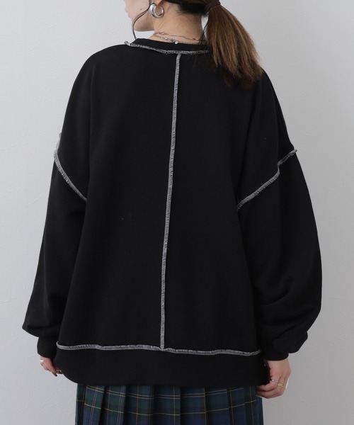 POU DOU DOU(プードゥドゥ)の「プルオーバー 長袖(Tシャツ/カットソー・レディース・ブラック・M)」の13枚目の写真