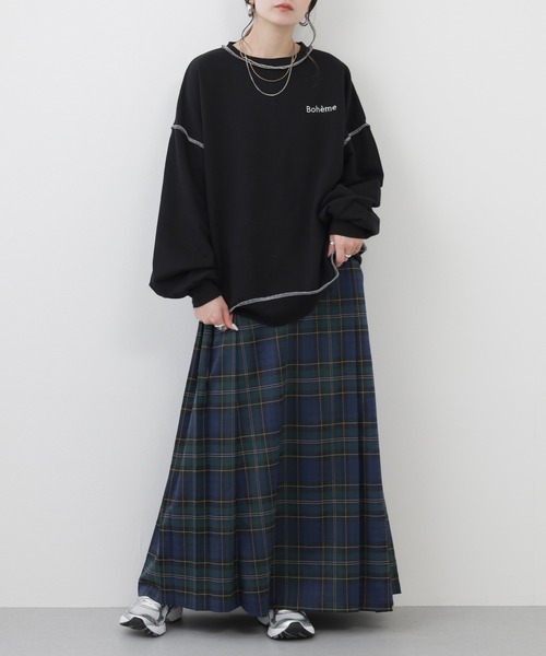 POU DOU DOU(プードゥドゥ)の「プルオーバー 長袖(Tシャツ/カットソー・レディース・ブラック・M)」の9枚目の写真