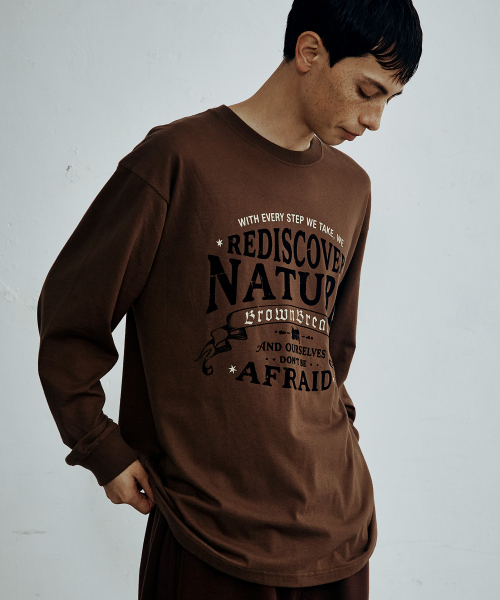 BROWNBREATH(ブラウンブレス)の「ヴィンテージ BB ロゴ ロングスリーブ(Tシャツ/カットソー・レディース・ブラウン/ブラック・LARGE/X-LARGE/MEDIUM/SMALL)」の3枚目の写真