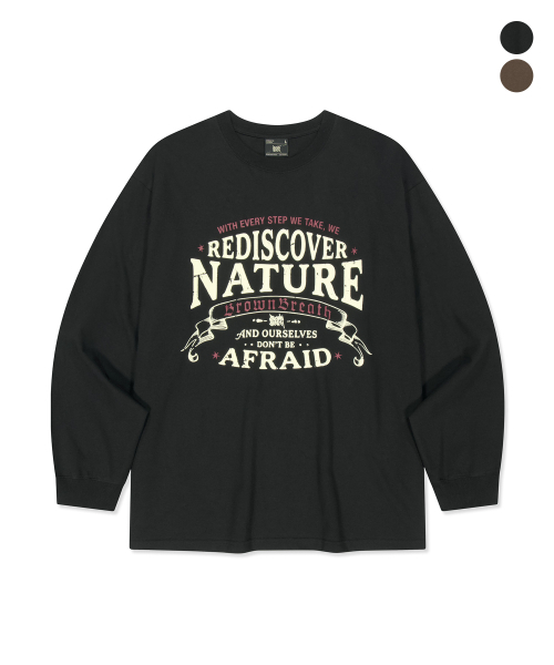 BROWNBREATH(ブラウンブレス)の「ヴィンテージ BB ロゴ ロングスリーブ(Tシャツ/カットソー・レディース・ブラウン/ブラック・LARGE/X-LARGE/MEDIUM/SMALL)」の4枚目の写真