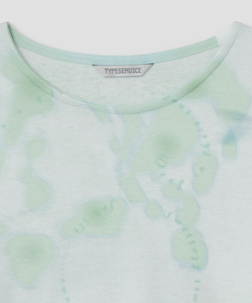 TYPESERVICE（タイプサービス）の「ウォーターブルームトップス [ミント]（Tシャツ/カットソー・レディース・その他・FREE）」の4枚目の写真
