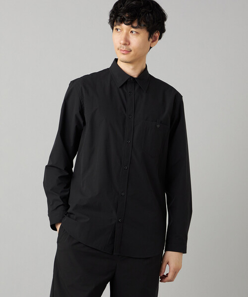 COMME CA MEN（コムサメン）の「【撥水】〔TEXBRID〕4WAYテック シャツ（シャツ/ブラウス・メンズ・ホワイト/ブラック・M/L）」の2枚目の写真