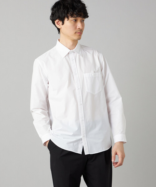 COMME CA MEN（コムサメン）の「【撥水】〔TEXBRID〕4WAYテック シャツ（シャツ/ブラウス・メンズ・ホワイト/ブラック・M/L）」の6枚目の写真
