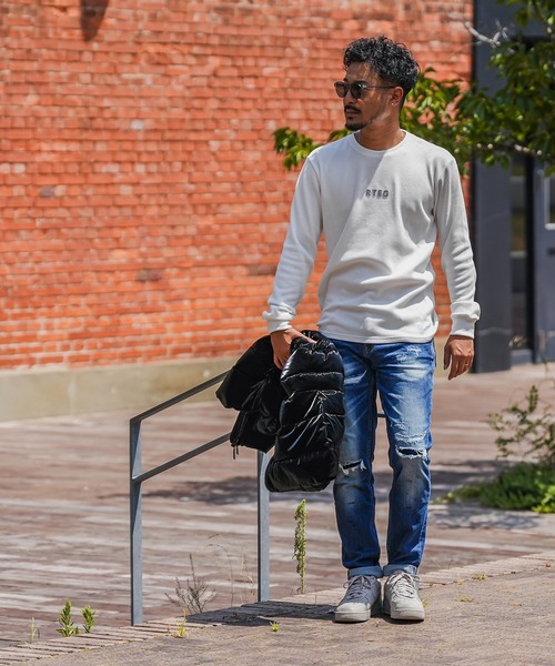 adamsJUGGLER(アダムスジャグラー)の「RTEG MF/OPロンティー(Tシャツ/カットソー・メンズ・ホワイト/ブラック・S/M/L/XL/XXL)」の3枚目の写真