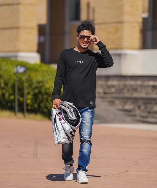 adamsJUGGLER(アダムスジャグラー)の「RTEG MF/OPロンティー(Tシャツ/カットソー・メンズ・ホワイト/ブラック・S/M/L/XL/XXL)」の6枚目の写真