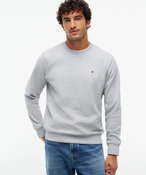 TOMMY HILFIGER(トミーヒルフィガー)の「テクスチャークルーネックトレーナー(スウェット・メンズ・ネイビー/グレー・SMALL/X-LARGE/MEDIUM/LARGE)」の2枚目の写真