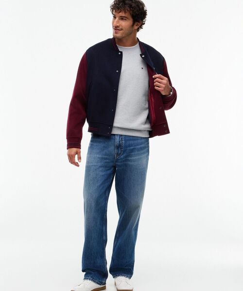 TOMMY HILFIGER(トミーヒルフィガー)の「テクスチャークルーネックトレーナー(スウェット・メンズ・ネイビー/グレー・SMALL/X-LARGE/MEDIUM/LARGE)」の8枚目の写真