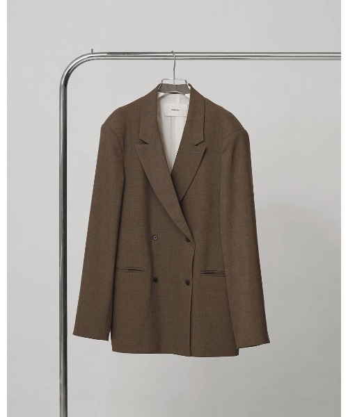 MIDWEST（ミッドウエスト）の「TODAYFUL Twill Double Jacket（テーラードジャケット・レディース・ブラック/ライトブラウン・38/36）」の2枚目の写真