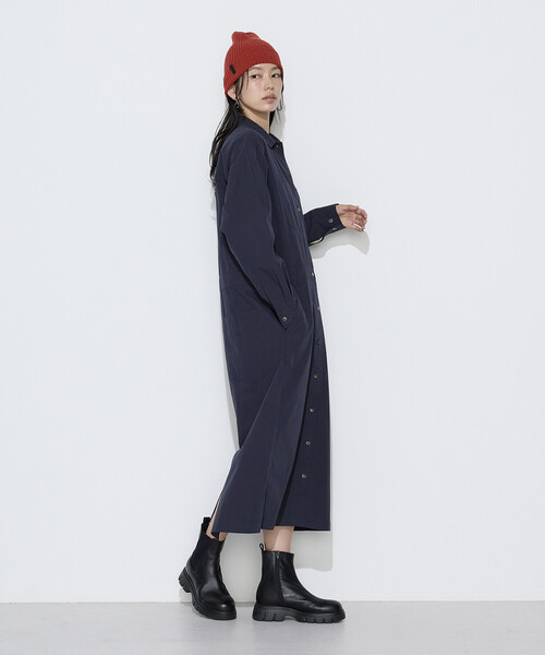 COMME CA Wardrobe（コムサワードローブ）の「コットンタイプライター ワークシャツワンピース（ワンピース・レディース・ダークブラウン/キャメル/ネイビー・FREE）」の16枚目の写真