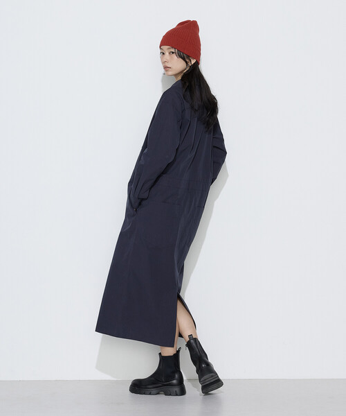 COMME CA Wardrobe（コムサワードローブ）の「コットンタイプライター ワークシャツワンピース（ワンピース・レディース・ダークブラウン/キャメル/ネイビー・FREE）」の18枚目の写真