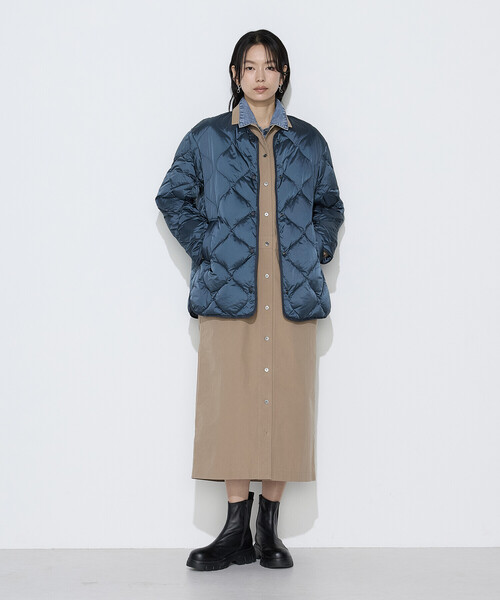 COMME CA Wardrobe（コムサワードローブ）の「コットンタイプライター ワークシャツワンピース（ワンピース・レディース・ダークブラウン/キャメル/ネイビー・FREE）」の19枚目の写真