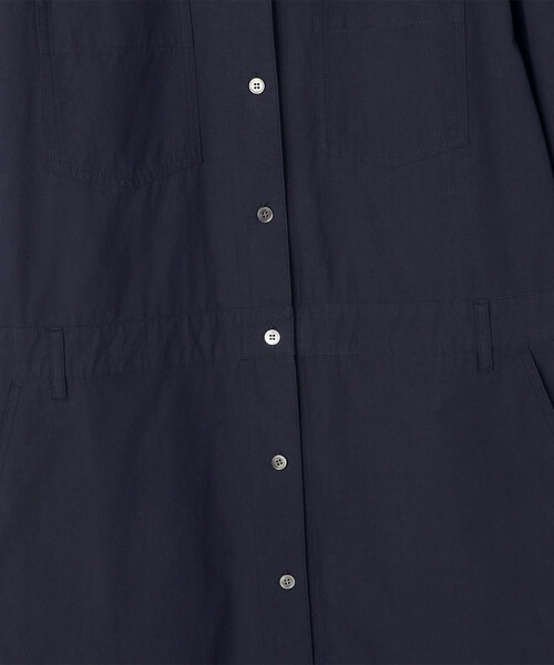 COMME CA Wardrobe（コムサワードローブ）の「コットンタイプライター ワークシャツワンピース（ワンピース・レディース・ダークブラウン/キャメル/ネイビー・FREE）」の8枚目の写真