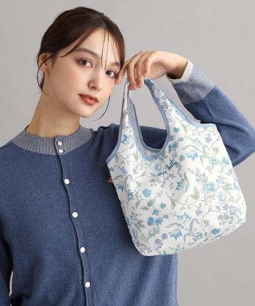 LAURA ASHLEY(ローラアシュレイ)の「アーシャ柄 パッカブル トートバッグ S(トートバッグ・レディース・ピンク系5/ブルー系・00)」の2枚目の写真