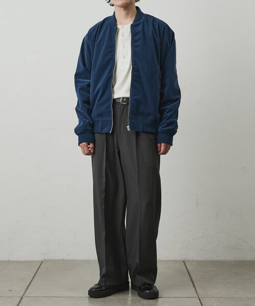 COLONY 2139（コロニートゥーワンスリーナイン）の「秋服 / ベロアボンバージャケット（ブルゾン・メンズ・ブルー/ブラック・LARGE/MEDIUM）」の15枚目の写真