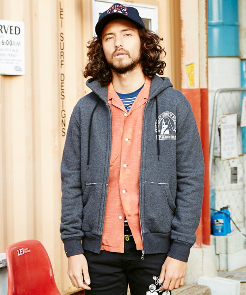 HYSTERIC GLAMOUR（ヒステリックグラマー）の「SOUND CLUB pt PK（パーカー・メンズ・トップグレー/チャコールグレー/ネイビー・SMALL/MEDIUM/LARGE）」の2枚目の写真