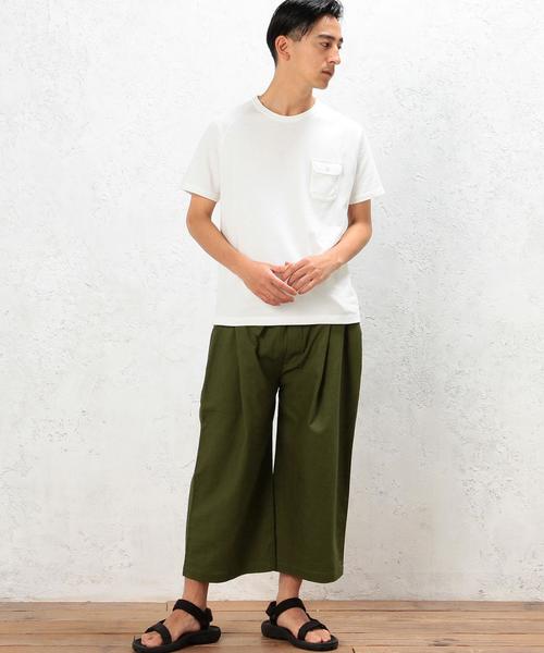 green label relaxing（グリーンレーベルリラクシング）の「SC LI/CO CANVAS SABAI パンツ◆（その他パンツ・メンズ・オリーブ/ネイビー・MEDIUM）」の15枚目の写真