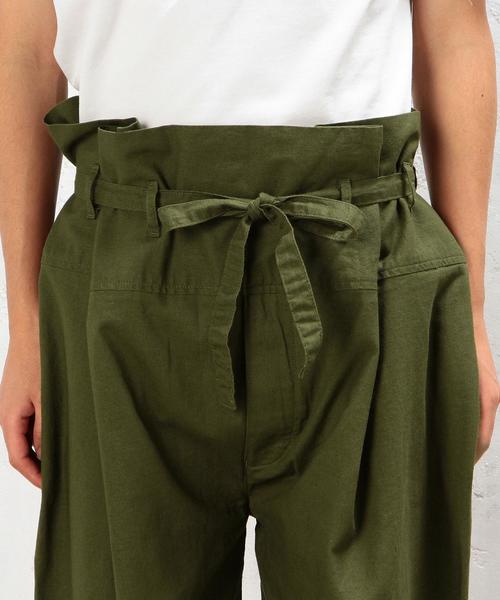 green label relaxing（グリーンレーベルリラクシング）の「SC LI/CO CANVAS SABAI パンツ◆（その他パンツ・メンズ・オリーブ/ネイビー・MEDIUM）」の6枚目の写真