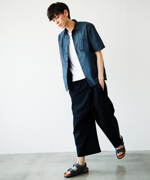 green label relaxing（グリーンレーベルリラクシング）の「SC LI/CO CANVAS SABAI パンツ◆（その他パンツ・メンズ・オリーブ/ネイビー・MEDIUM）」の4枚目の写真