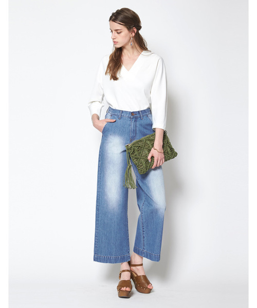 titivate(ティティベイト)の「デニムワイドパンツ(デニムパンツ・レディース・ブルー/ブルー系その他・MEDIUM/SMALL/LARGE)」の15枚目の写真