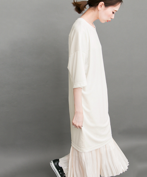 KBF（ケイビーエフ）の「KBF ベロアBIGTEE（Tシャツ/カットソー・レディース・ブルー/オフホワイト/ボルドー/ピンク系その他・ONE）」の9枚目の写真