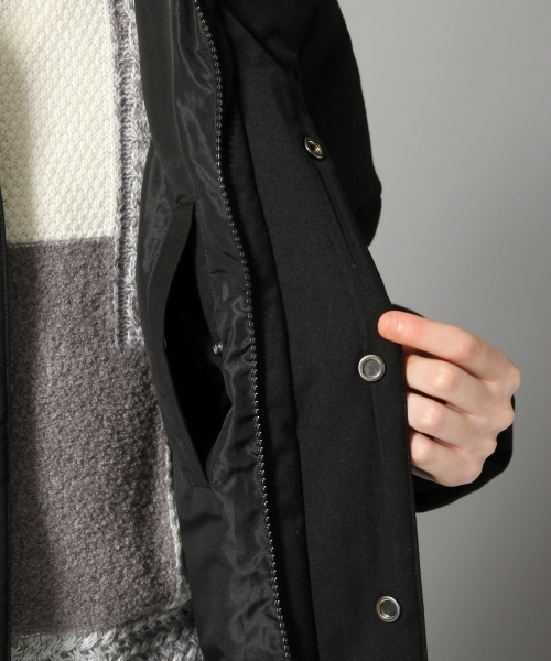 HARE(ハレ)の「ウールダウンブルゾン(HARE)(ブルゾン・メンズ・ブラック/グレー/ブラウン/レッド・LARGE/SMALL/MEDIUM)」の12枚目の写真