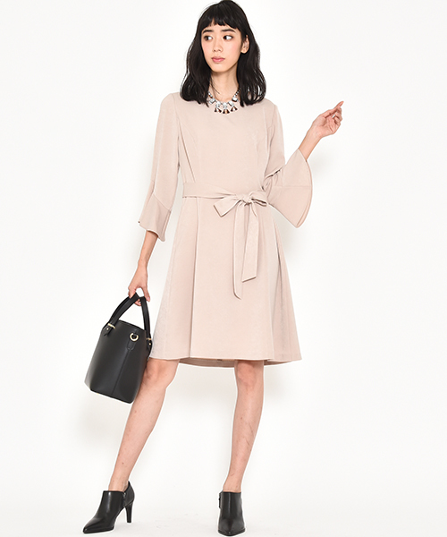 ketty（ケティ）の「スエードタッチダブルクロスワンピース（ワンピース・レディース・ネイビー/ベージュ・M(2)/L(3)）」の16枚目の写真