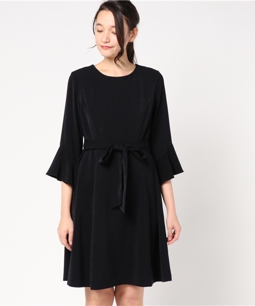 ketty（ケティ）の「スエードタッチダブルクロスワンピース（ワンピース・レディース・ネイビー/ベージュ・M(2)/L(3)）」の3枚目の写真