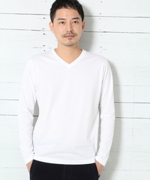 GLOBAL WORK | スーピマＶネック長袖Ｔ/734549(Tシャツ/カットソー)