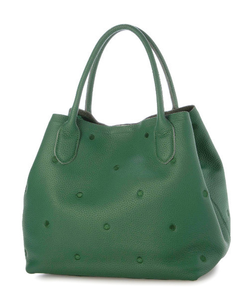 ペルケ perche / 牛革ドット刺繍トートバッグ（トートバッグ）｜perche